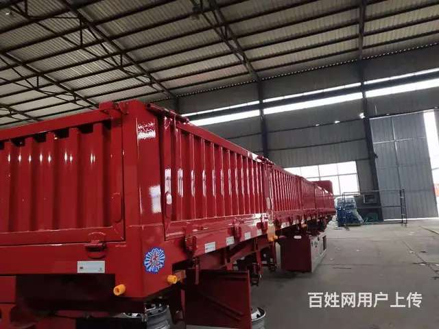 ​低价出售全新13米标箱侧翻半挂车 全车高强板 - 图片 5