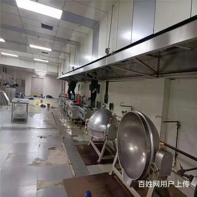 昆山周市工厂食堂大型油烟机清洗4008204072 - 图片 4