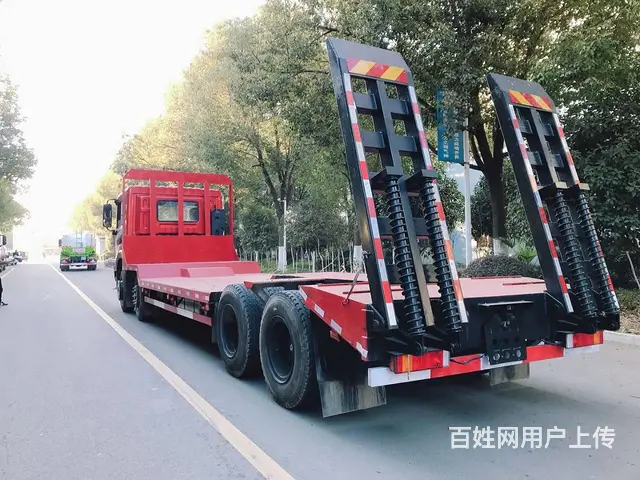 东风系列低平板车 拉大型挖掘机摊铺机拖板车可分期 - 图片 5
