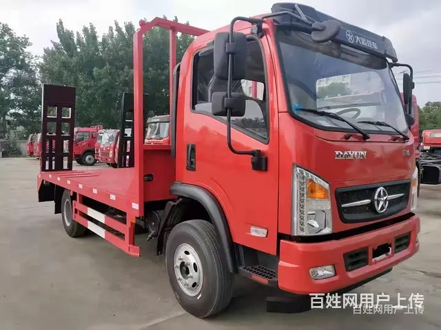 国六大运征途黄牌单桥挖机拖车 挖机板车 车到付款 - 图片 4