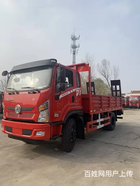 东风单桥挖机拖车10吨挖机拖车带栏板自卸车在哪里买 - 图片 7