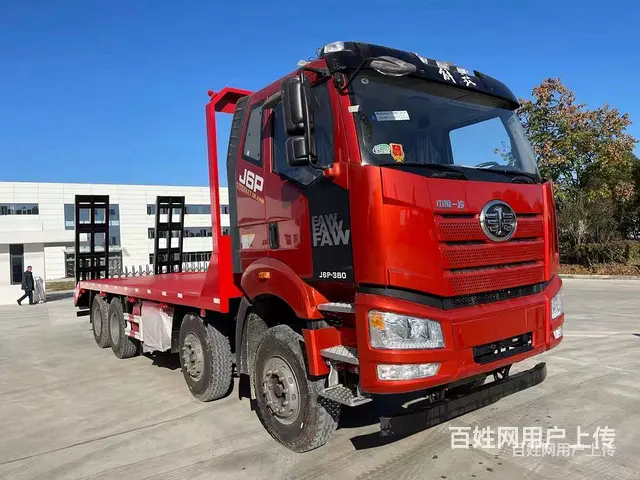 国六解放J6前四后八平板运输车 货真价实 - 图片 1