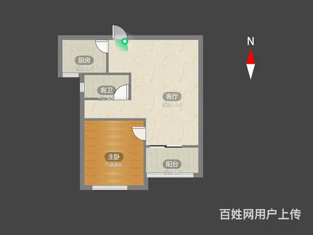 金新鼎邦旁香缇湾花园1室精装厅房离总价醉低 - 图片 8