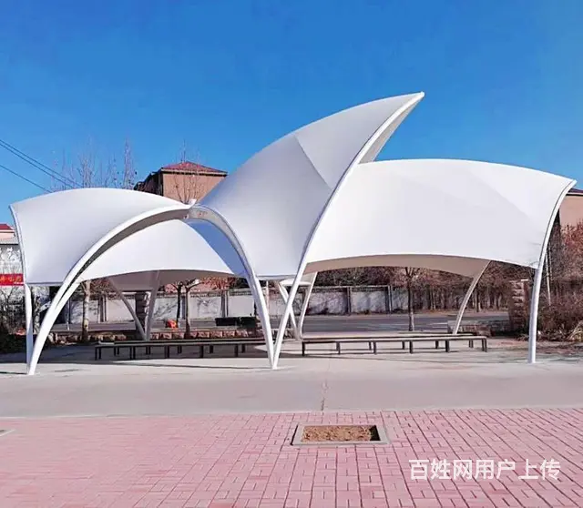 景观膜结构,景观膜结构雨棚定制搭建找越宏,厂家供应 - 图片 6