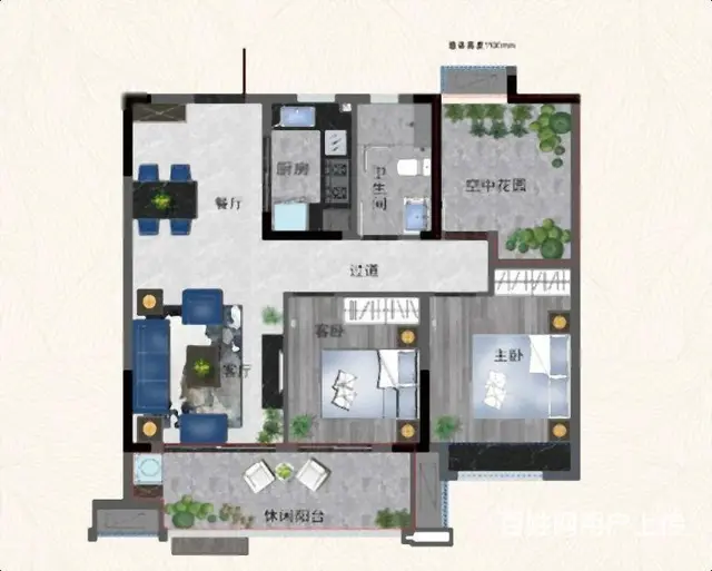 城北核心位置玖玖广场山河筑精装修3室拎包入住 - 图片 10