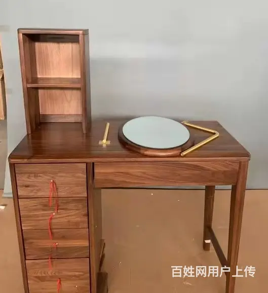 源氏木语北美胡桃木梳妆台 - 图片 1