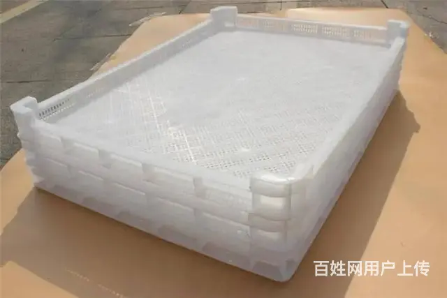 塑料单冻器冷冻盒塑料冷藏箱错位筐周转箱塑料筐物流箱 - 图片 9