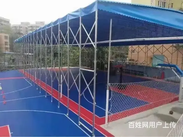 成都户外庭院休闲伞凉亭帐篷大型推拉棚伸缩雨棚批发定 - 图片 7