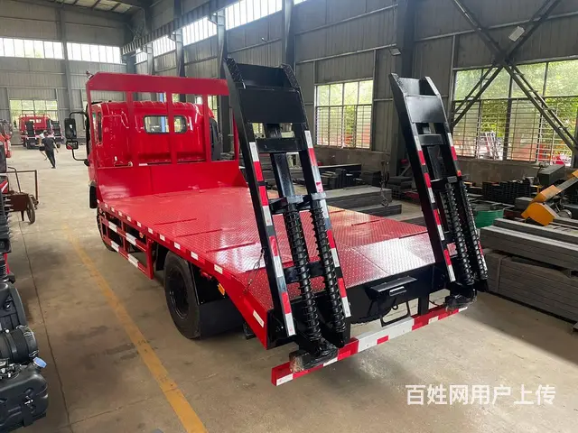 东风D17-Z国六单桥平板车　150挖机拖板车　玉 - 图片 9