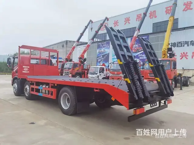 东风小三轴法士特8档平板车 平板拖车 功能多 - 图片 3