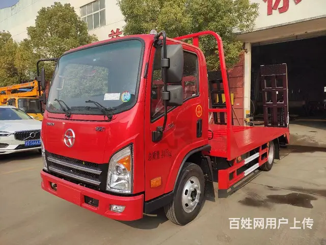 大运蓝牌黄牌平板车 拉8吨挖掘机收割机叉车拖板车 - 图片 2