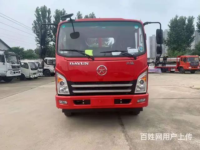 大运平板车价格 拖75　80挖机铲车运输车 包上户 - 图片 9