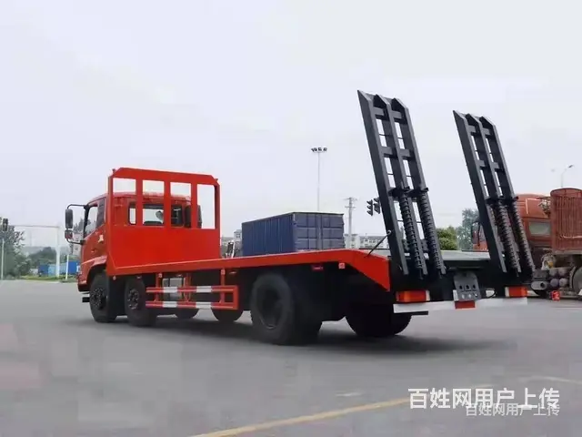 东风天锦小三轴拉23吨左右挖机平板车 拖板车 报价多少 - 图片 6