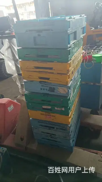 塑料箱二手塑料筐水果筐零件盒周转箱折叠塑料箱 - 图片 8