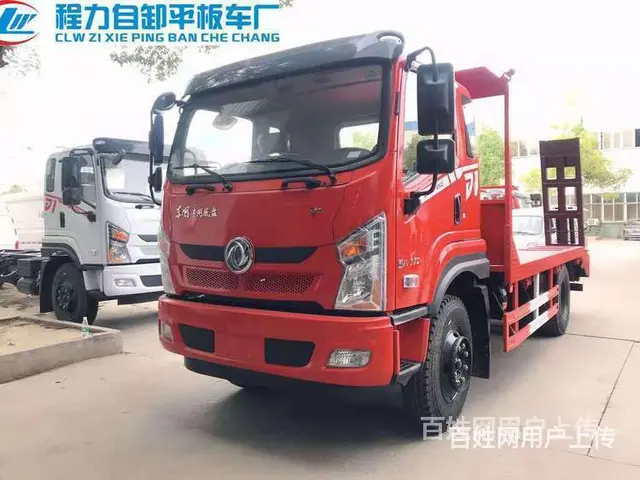 东风平板车生产厂家拖挖机钩机的平板拖车卖多少钱 - 图片 4