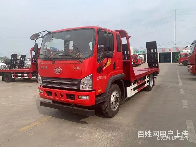 渭南国六解放虎V挖机拖板车15吨挖掘机拖板车多少钱 - 图片 11