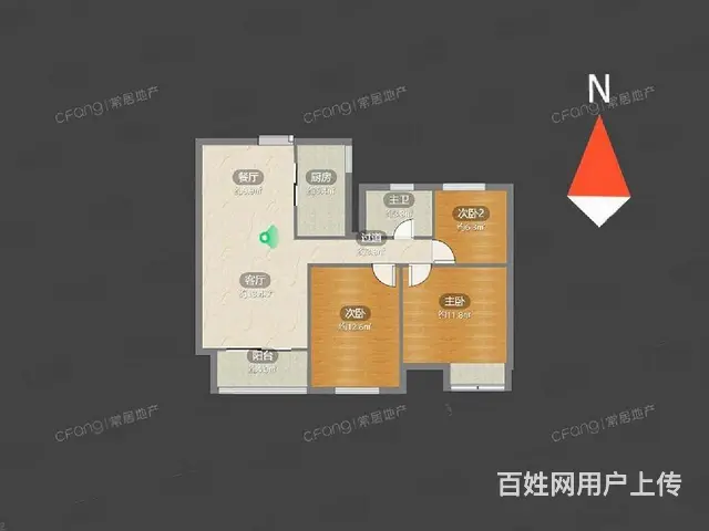 急售超值弘阳上城户型：3室2厅0厨1卫0阳台店长推荐 - 图片 10