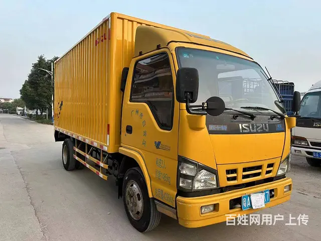 16年五十铃600p工程黄单排双轮4米2车厢 - 图片 3