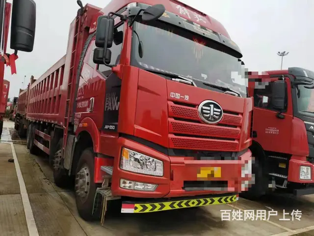 自卸车8米5货厢550马力前四后八解放J6P - 图片 2