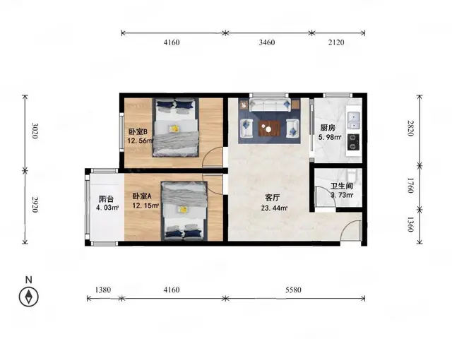 三里亭新出电梯房 价格好 谈 业主诚心卖 自住装修 - 图片 9