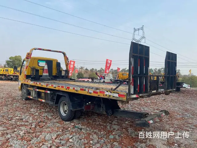 二手五十铃黄牌全落地一拖二清障车 - 图片 4