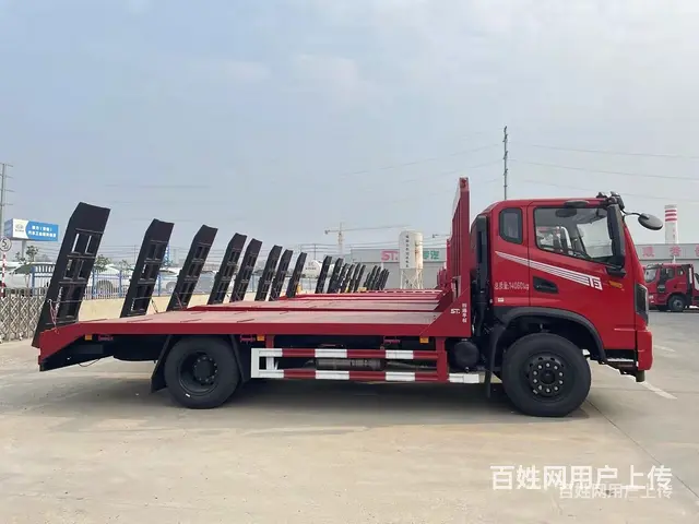 国六东风华神单桥平板车 平板拖车 包上户 - 图片 4