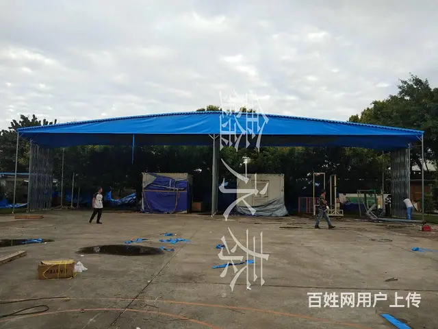 【量大从优】自贡市伸缩雨蓬，推拉大棚生产安装 - 图片 4