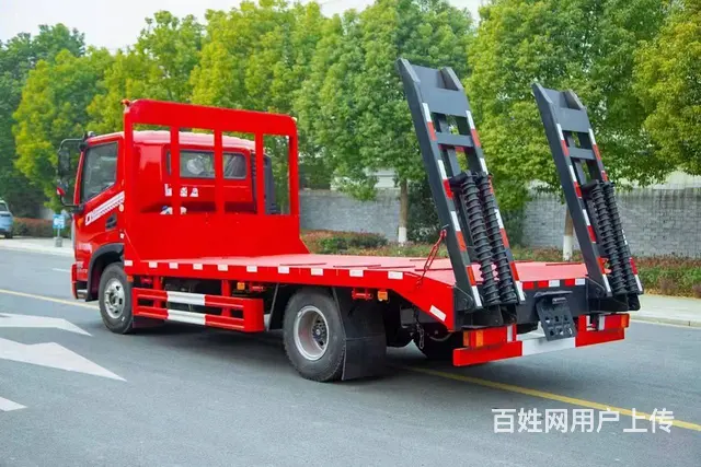 东风华神DV3单桥挖机平板拖车 5.2米板长拖板车 - 图片 4