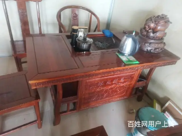 实木泡茶桌，使用一年多还很新新场地换风格 - 图片 5