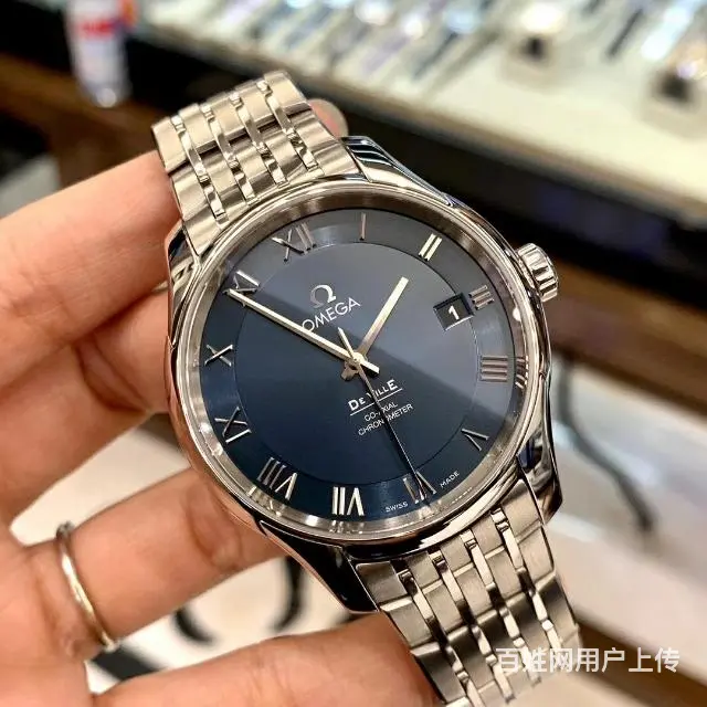 二手欧米茄碟飞，稀有蓝色表盘，41表径，8500机芯，96新 - 图片