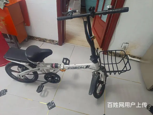 九五成新，飞鸽牌折叠自行车 - 图片 1