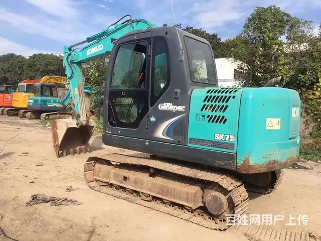 神钢75二手挖掘机，工地完工转让 - 图片 7