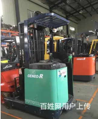 仓储货架堆高4米前移式叉车，狭窄仓库专用二手叉车 - 图片 1