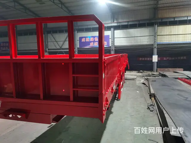 济宁定做拉钢材外翻立柱13米2.55宽自卸半挂车 - 图片 4