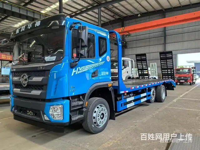 崇左直销前二后六提升桥平板车 跑高速专用17吨不超挖机拖车 - 图片 7