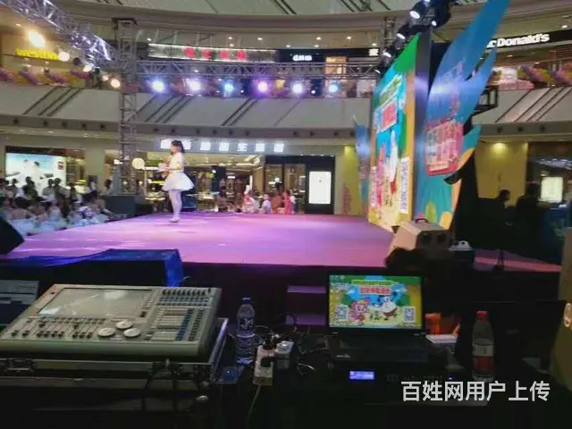 琼山活动舞台出租晚会舞台背景展架出租灯光音响出租 - 图片 4