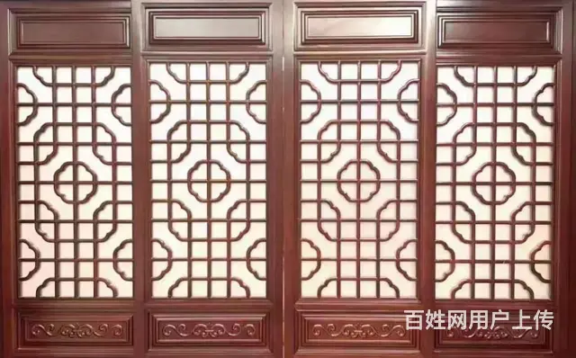 内蒙古实木花格门窗中式实木门 - 图片 9