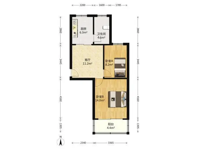 振华国际小区精装电梯1室1厅设施全 - 图片 9