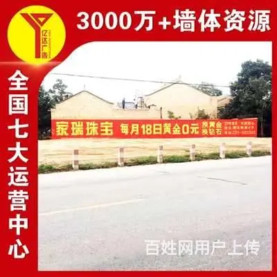 天水墙体写大字广告,机喷彩绘墙,墙画手绘广告 - 图片 3