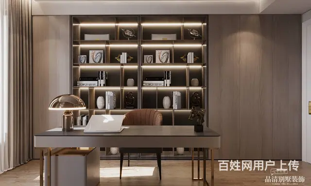 常州别墅装修：沉稳百搭的棕色 - 图片 1