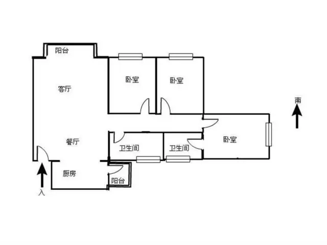 路福鸿馨园 3室2厅110m?满五年 - 图片 7