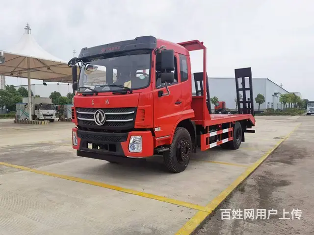 东风 平板车 国6东风单桥平板车价格 拉135挖机 - 图片 1