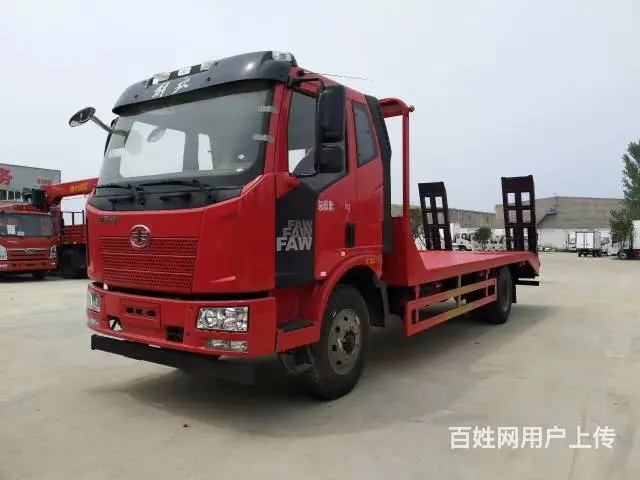 拉挖机的蓝牌平板车后八轮平板前四后八平板车 - 图片 3