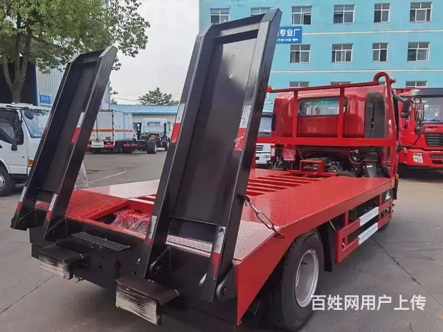 大运国六蓝牌 拉60 75 90小挖掘机平板车厂家 - 图片 4