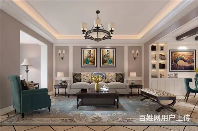 简约美式风格340平米别墅案例 - 图片 5