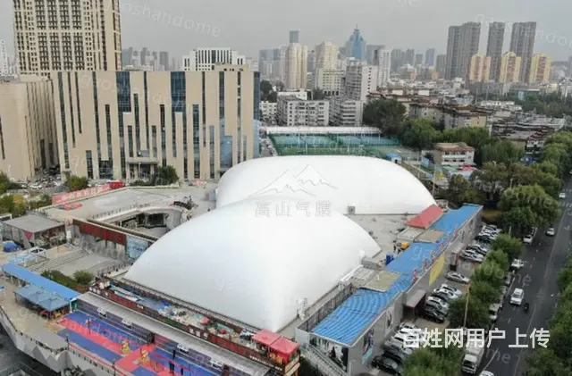 专业承建充气膜运动场馆，气膜篮球羽毛球场，大跨度 - 图片 2