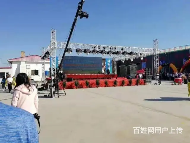 包头舞台搭建 喷绘背景桁架广告制作开业礼仪庆典 - 图片 5