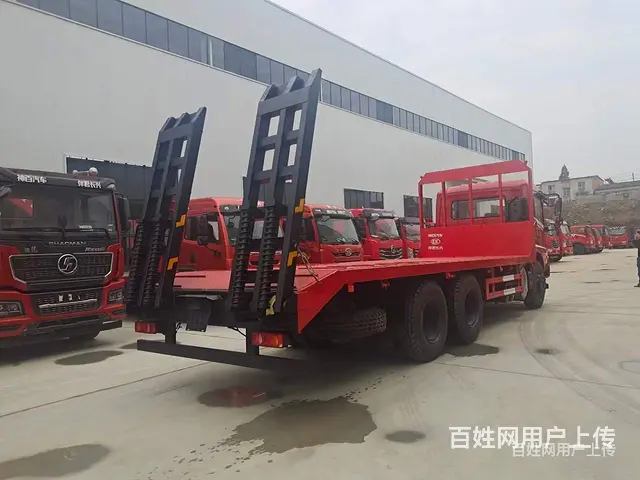 东风黄牌小三轴平板拖车 平板运输车 载重能力强 - 图片 3