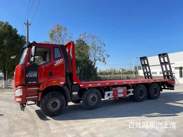 国六解放J6前四后八平板运输车 货真价实 - 图片 3