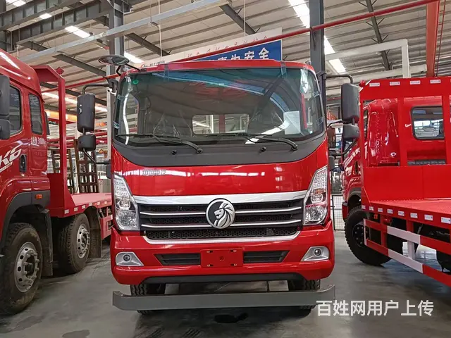 重汽王牌平板车　拉小型6-10吨挖机收割车拖车厂家 - 图片 2